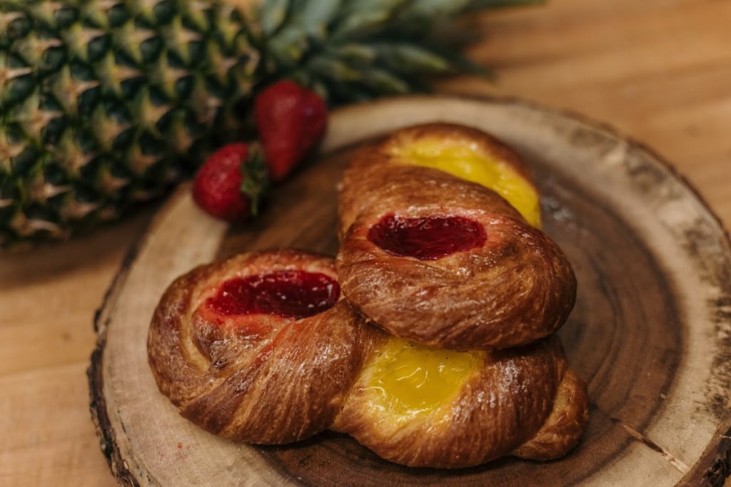 Pineapple Strawberry Danish El Pavo Bakery