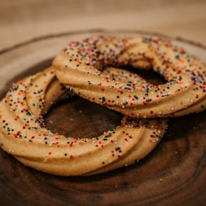 sprinkled rosquita cookie