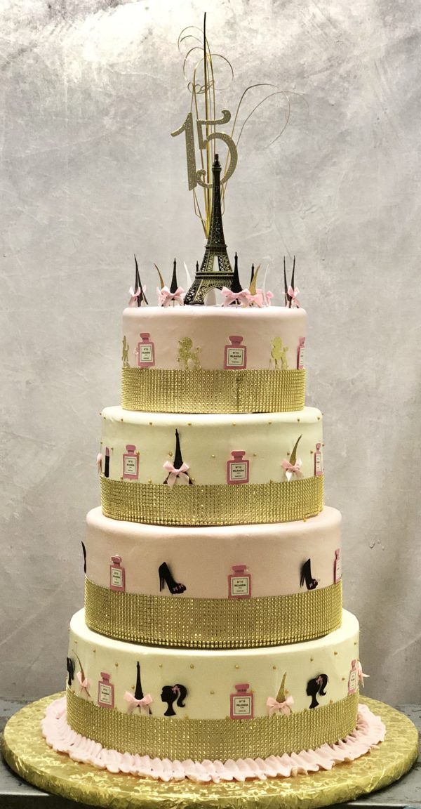 paris themed cake