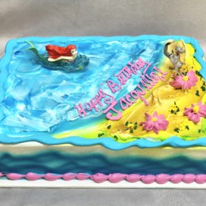 ariel the mermaid cake